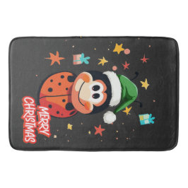 Christmas Ladybug Cheer Badmat