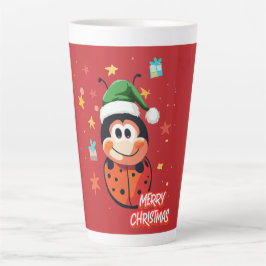 Christmas Ladybug Cheer Latte Mok
