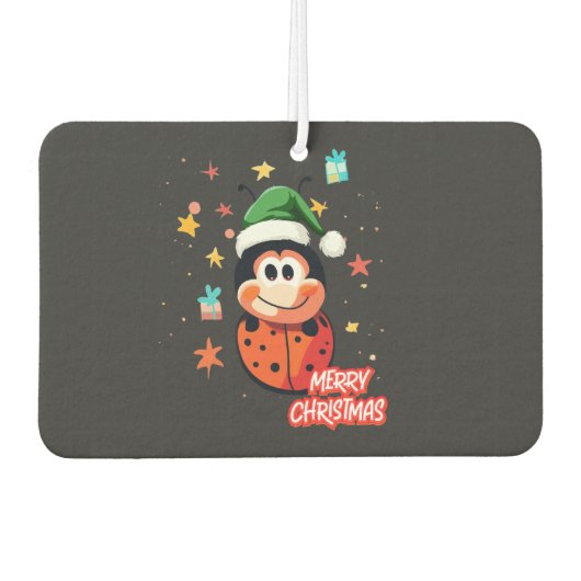 Christmas Ladybug Cheer Luchtverfrisser (Voorkant)