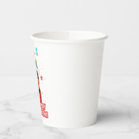 Christmas Ladybug Cheer Papieren Bekers (Links)