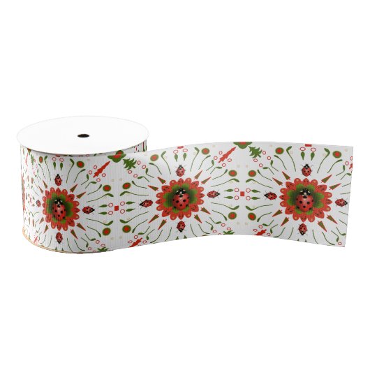 Christmas Ladybug Grosgrain Lint (Spoel)
