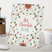 Christmas Ladybug Hot Chocolate Bar Reclamebord Met Voetstuk (Insitu)