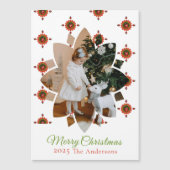 Christmas Ladybug Red Photo Holiday Magnetic (Voorkant)