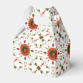 Christmas Ladybug Red White Green Party Bedankdoosjes (Achterkant)