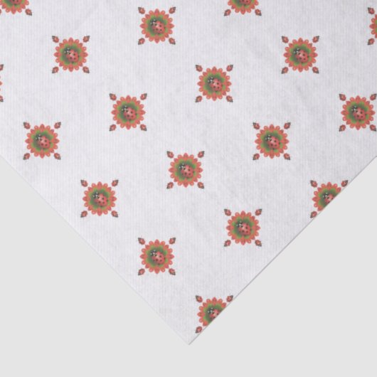 Christmas Ladybug Tissuepapier (Detail)