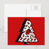 CHRISTMAS LADYBUGS FEESTDAGENKAART (Voorkant / Achterkant)