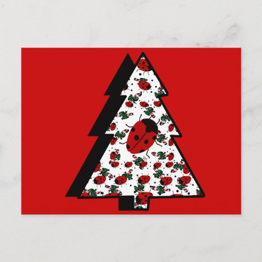 CHRISTMAS LADYBUGS FEESTDAGENKAART (Voorkant)