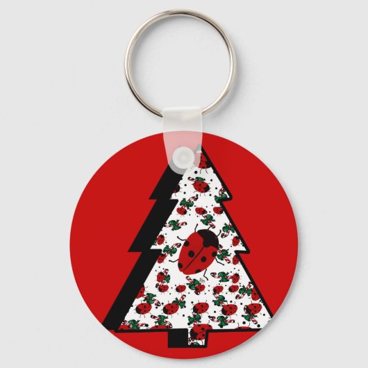CHRISTMAS LADYBUGS SLEUTELHANGER (Voorkant)