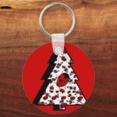 CHRISTMAS LADYBUGS SLEUTELHANGER (Voorkant)
