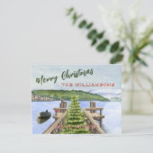 Christmas Lake Budget Holiday Move Aankondiging (Staand voorkant)