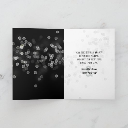 Christmas Lake Michigan Sunset Kaart (Binnen)