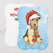 Christmas Lakeland Terrier Feestdagenkaart (Voorkant / Achterkant)