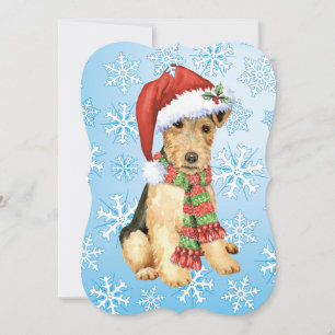 Christmas Lakeland Terrier Feestdagenkaart