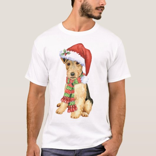 Christmas Lakeland Terrier T-shirt (Voorkant)