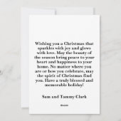 Christmas Lamb Flat Holiday Card Feestdagenkaart (Achterkant)