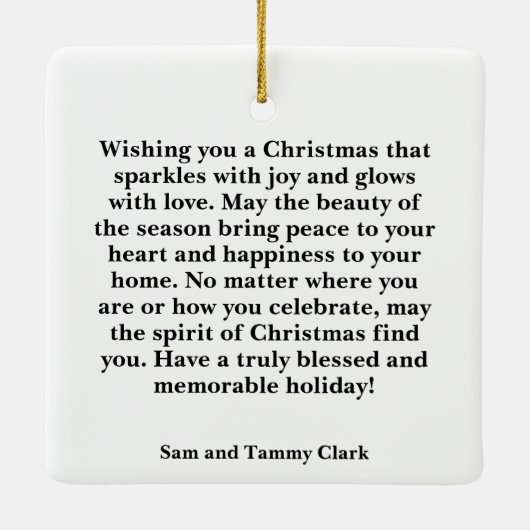 Christmas Lamb Ornament (Achterkant)