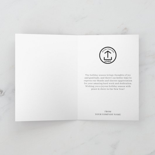 Christmas Lantern Clients Customer Employees Feestdagen Kaart (Binnen)