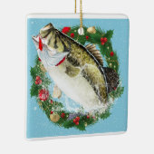 Christmas Largemouth Bass Keramisch Ornament (Rechts)
