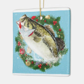 Christmas Largemouth Bass Keramisch Ornament (Links)