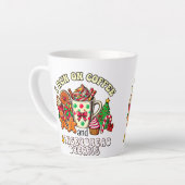 Christmas Latte mok run op koffie en gemberbrood (Linkerhoek)