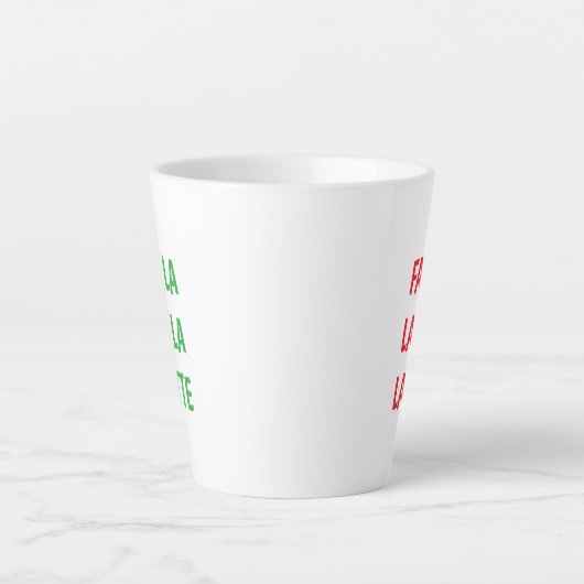 Christmas Latte Mug Latte Mok (Voorkant)