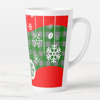 Christmas Latte Mug – White Ornaments Latte Mok