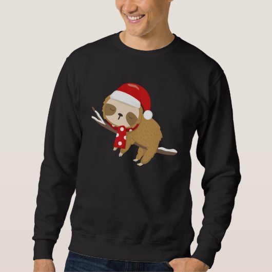 Christmas Lazy Sloth My Spirit Animal  Xmas Trui (Voorkant)