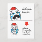 Christmas Le Me Memes Aangepaste tekst BEWERKBAAR Feestdagenkaart (Voorkant)