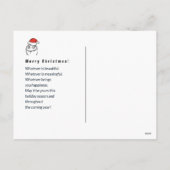 Christmas Le Me Memes Crying Aangepaste tekst BEWE Feestdagenkaart (Achterkant)