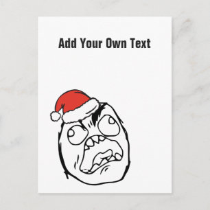 Christmas Le Me Memes de Gekke Douane EDITABLE van Feestdagenkaart