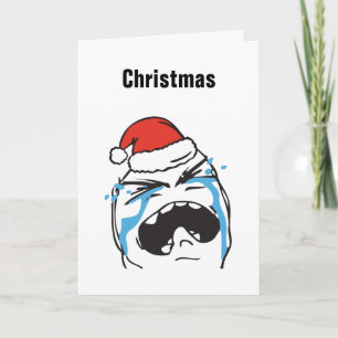 Christmas Le Me Memes de Schreeuwende Douane Feestdagen Kaart