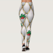 Christmas Leggings – Festive Holiday Pattern  (Achterkant)