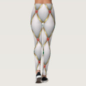 Christmas Leggings – Festive Holiday Pattern  (Achterkant)