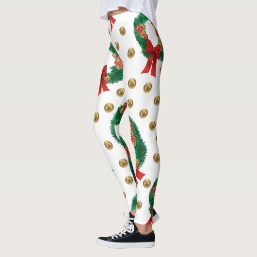 Christmas Leggings – Festive Holiday Pattern  (Links)