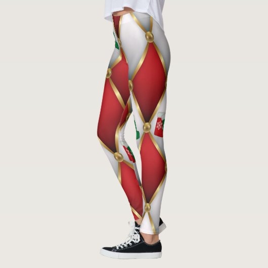 Christmas Leggings – Festive Holiday Pattern (Links)