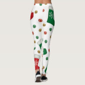 Christmas Leggings – Festive Holiday Pattern  (Achterkant)