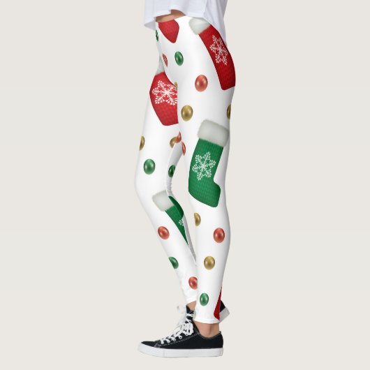 Christmas Leggings – Festive Holiday Pattern (Links)