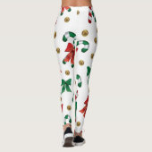 Christmas Leggings – Festive Holiday Pattern  (Achterkant)