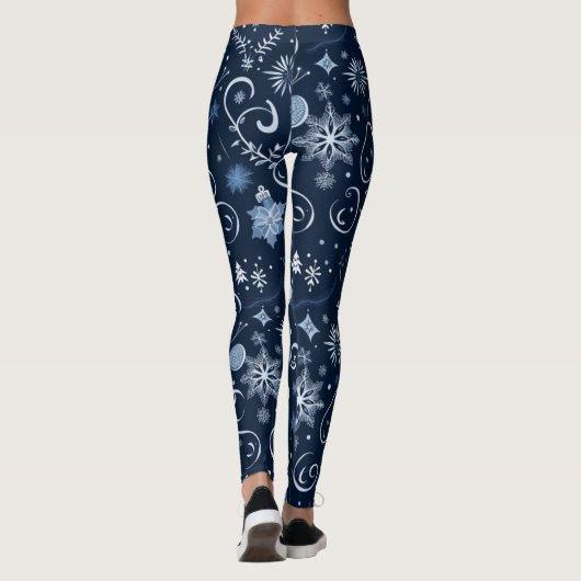 Christmas Leggings – Festive Holiday Pattern (Achterkant)