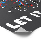 Christmas Let It Flow Cardiac Heart Funny Nurse Ho Poster (Hoek)