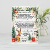 Christmas Letter From Santa Feestdagenkaart (Staand voorkant)