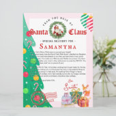 Christmas Letter from Santa Nice List Certificate (Staand voorkant)