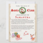 Christmas Letter from Santa Nice List Certificate (Voorkant)