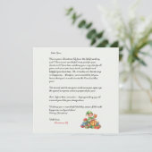 Christmas Letter From the Christmas Elf Kaart (Staand voorkant)