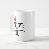 Christmas Letter Y Alphabet Koffiemok (Voorkant links)