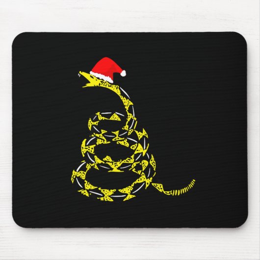 Christmas Libertarian Gadsden Don't Tread Snake  Muismat (Voorkant)