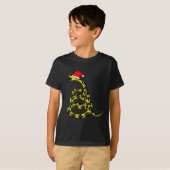 Christmas Libertarian Gadsden Don't Tread Snake  T-shirt (Voorkant volledig)