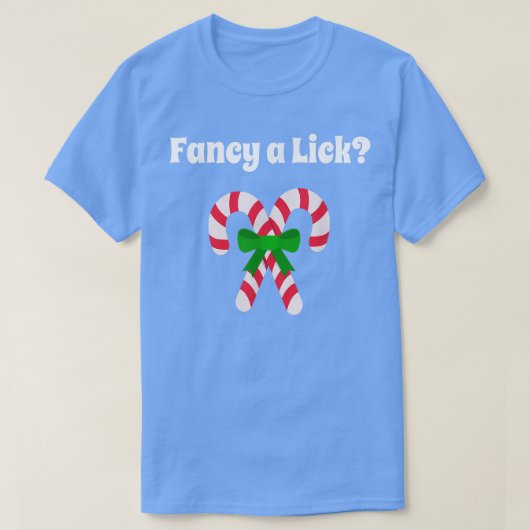 Christmas Lick My Candy Cane T-shirt (Design voorkant)