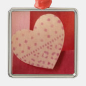 "CHRISTMAS LIEFT MET HEART* ORNAM EN GIFT METALEN ORNAMENT (Voorkant)