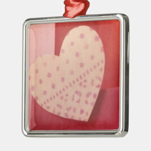 "CHRISTMAS LIEFT MET HEART** VALENTIJN ORNAMENT (Links)
